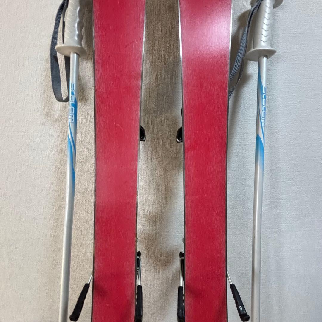 ジュニアスキーセット　ストック付　110cm hart 20-20.5cm