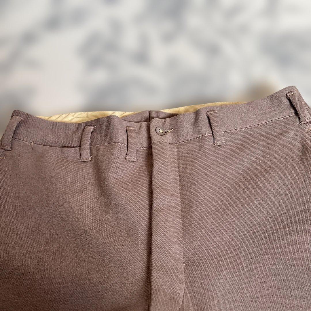 【40s 前半❗️】ウールレーヨンギャバジンスラックス【美品⭕️】