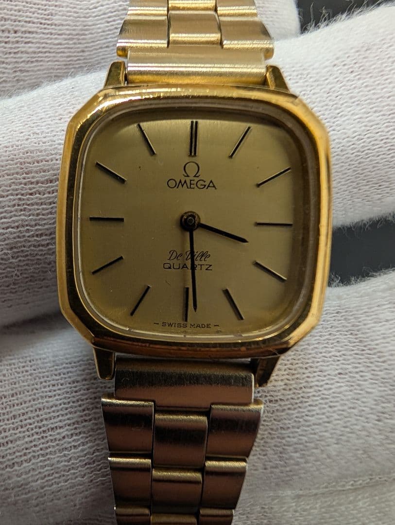 OMEGA デビル ゴールド スクエアケース