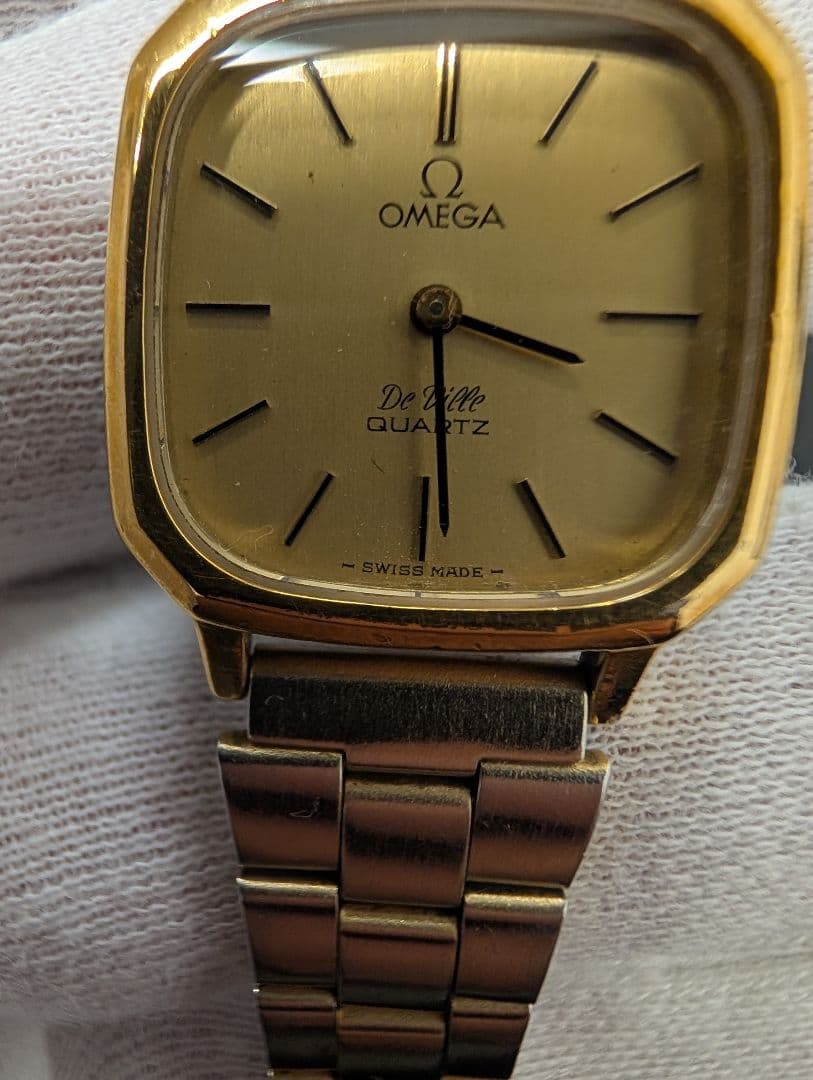 OMEGA デビル ゴールド スクエアケース