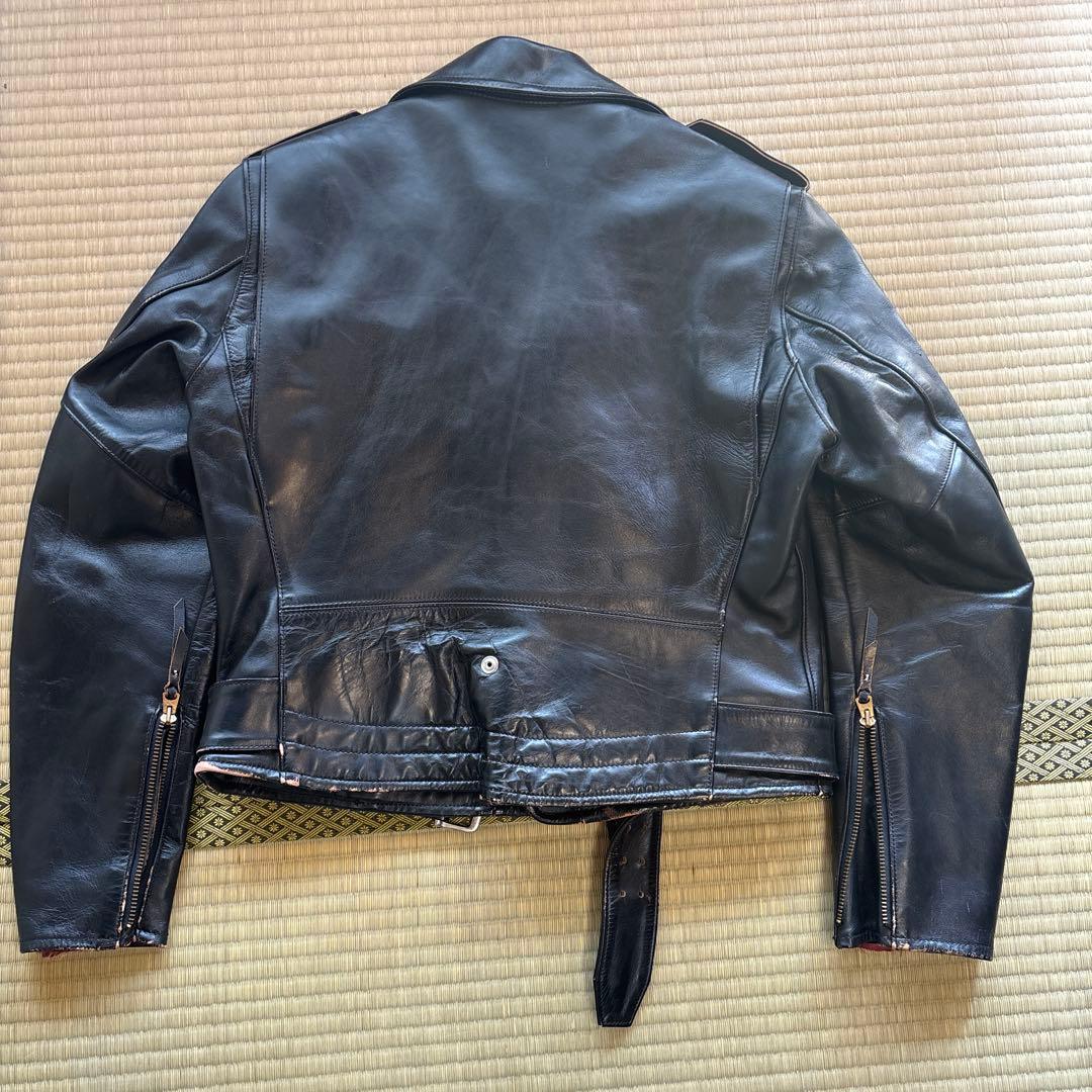値下げ！リアルマッコイズ ダブルライダースジャケット 38サイズ ブラック