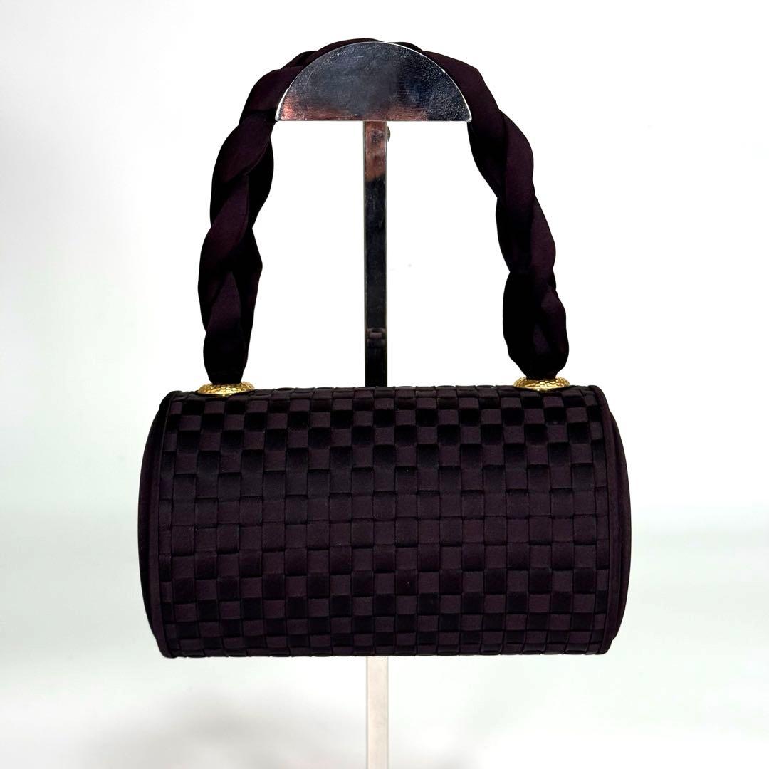 極美品　HANAE MORI HM 森英恵 ハンドバッグ　パーティバッグ　手編み