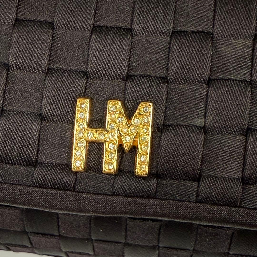 極美品　HANAE MORI HM 森英恵 ハンドバッグ　パーティバッグ　手編み