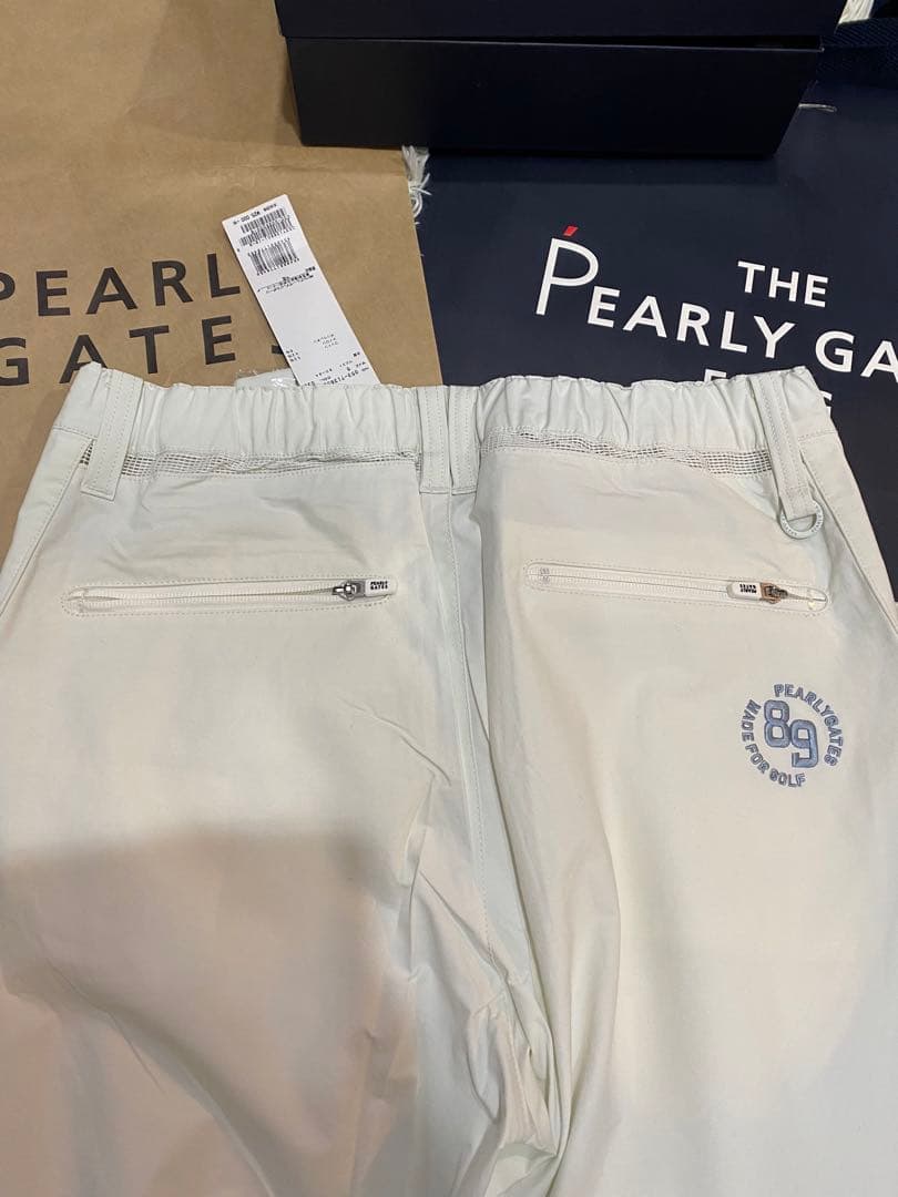PEARLY GATES 夏仕様高機能ゴルフパンツ ホワイトサイズ5