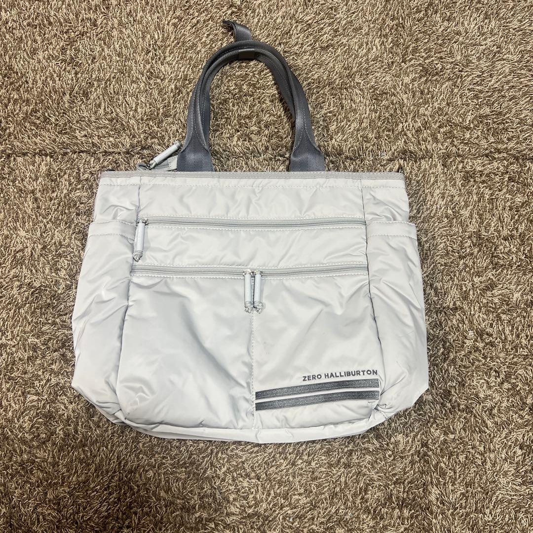 ZERO HALLIBURTON グレー トートバッグ