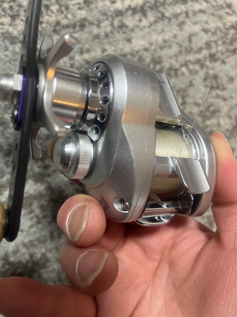 HLC シルバー ベイトリール 右巻き　ダイワ　ハイパーロングキャスト