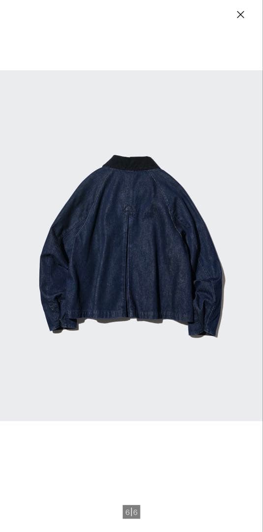 ユニクロ　ユーティリティショートジャケットデニム　2026年　ネイビー　M　新品