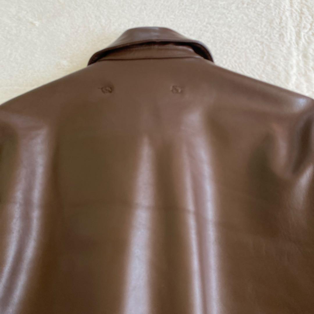 A2ジャケット ホースハイド 中田商店 両肩レザーパッチ 36サイズ