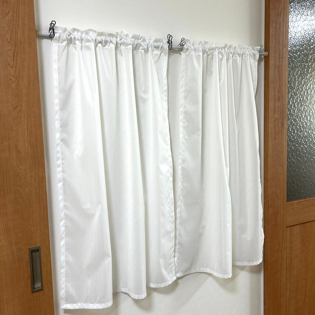 【あやん☆プロフ必読☆】ミラーレースカフェカーテン　５枚　オーダー品　上品