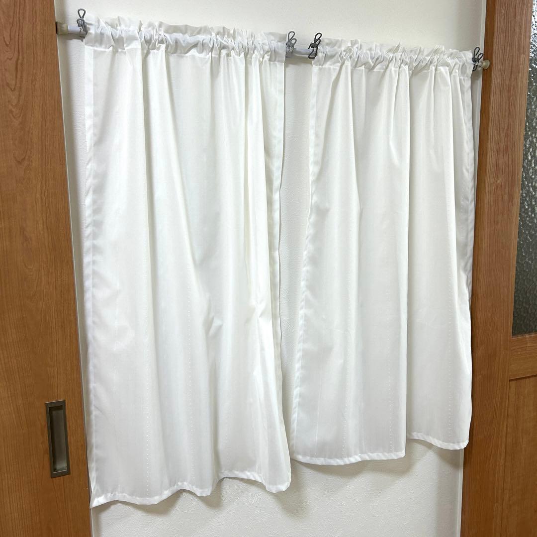 【あやん☆プロフ必読☆】ミラーレースカフェカーテン　５枚　オーダー品　上品
