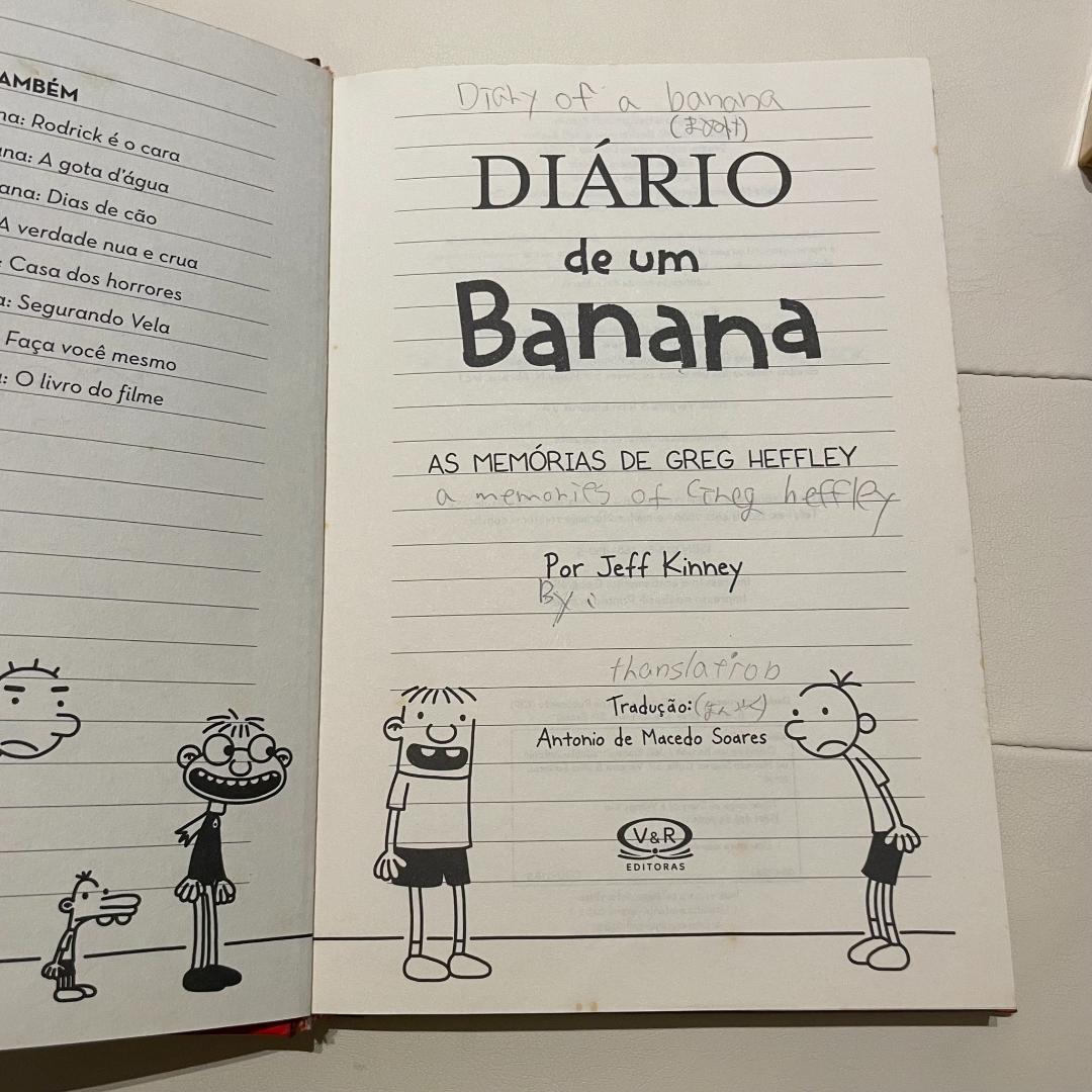 DIÁRIO de um Banana（ポルトガル語 ハードカバー版）