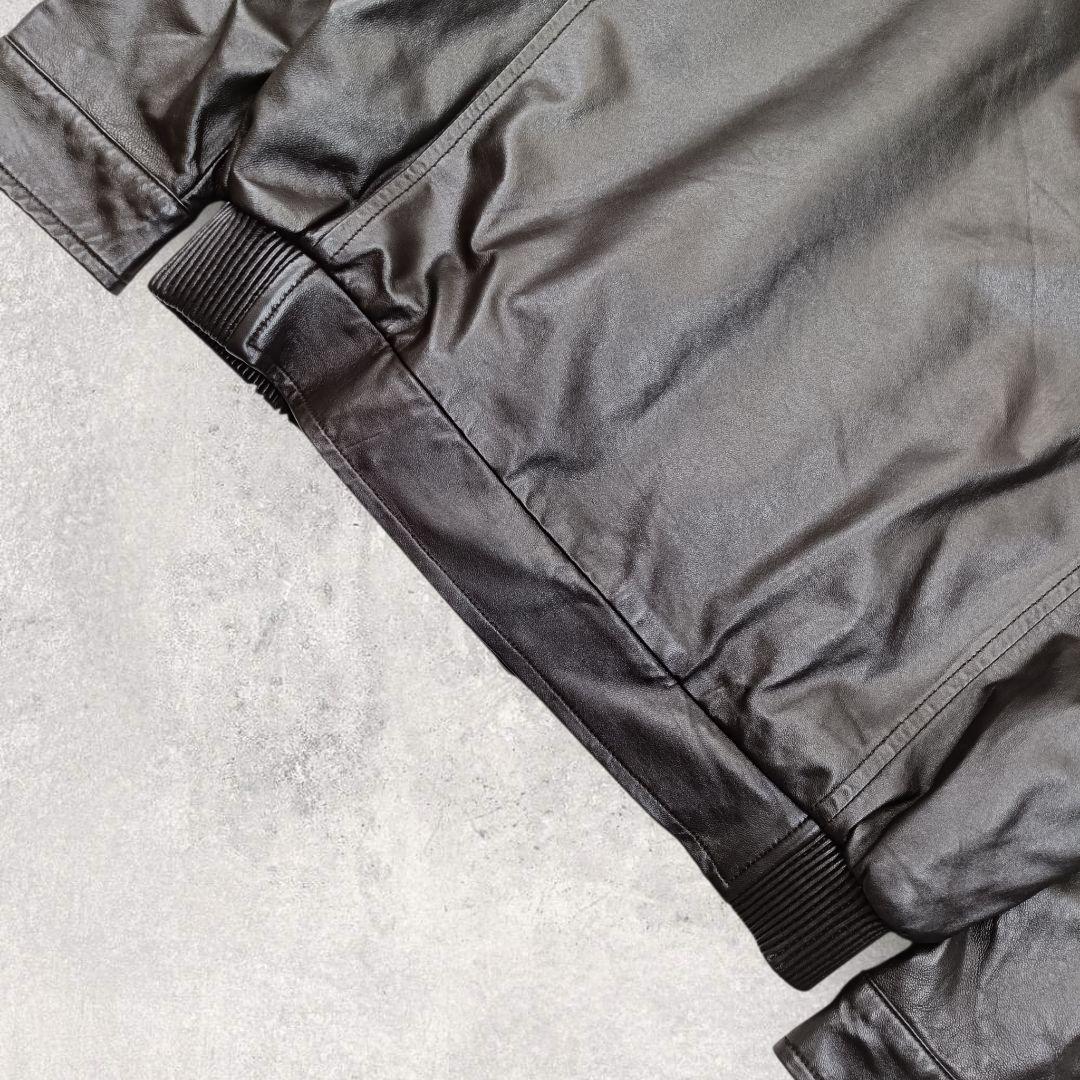 BALMAIN 羊革 シングル ライダース レザージャケット ブルゾン Lサイズ
