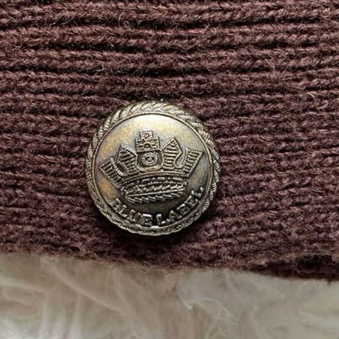 美品✨バーバリーブルーレーベル ナポレオンカーディガン ノバチェック 38 茶