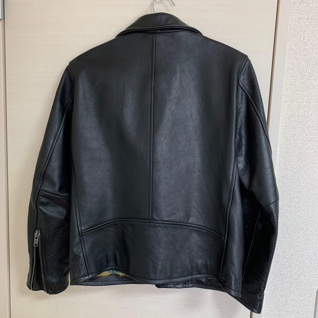 r*u様 最終値下‼️HBNS ブラック ダブルライダースジャケット L