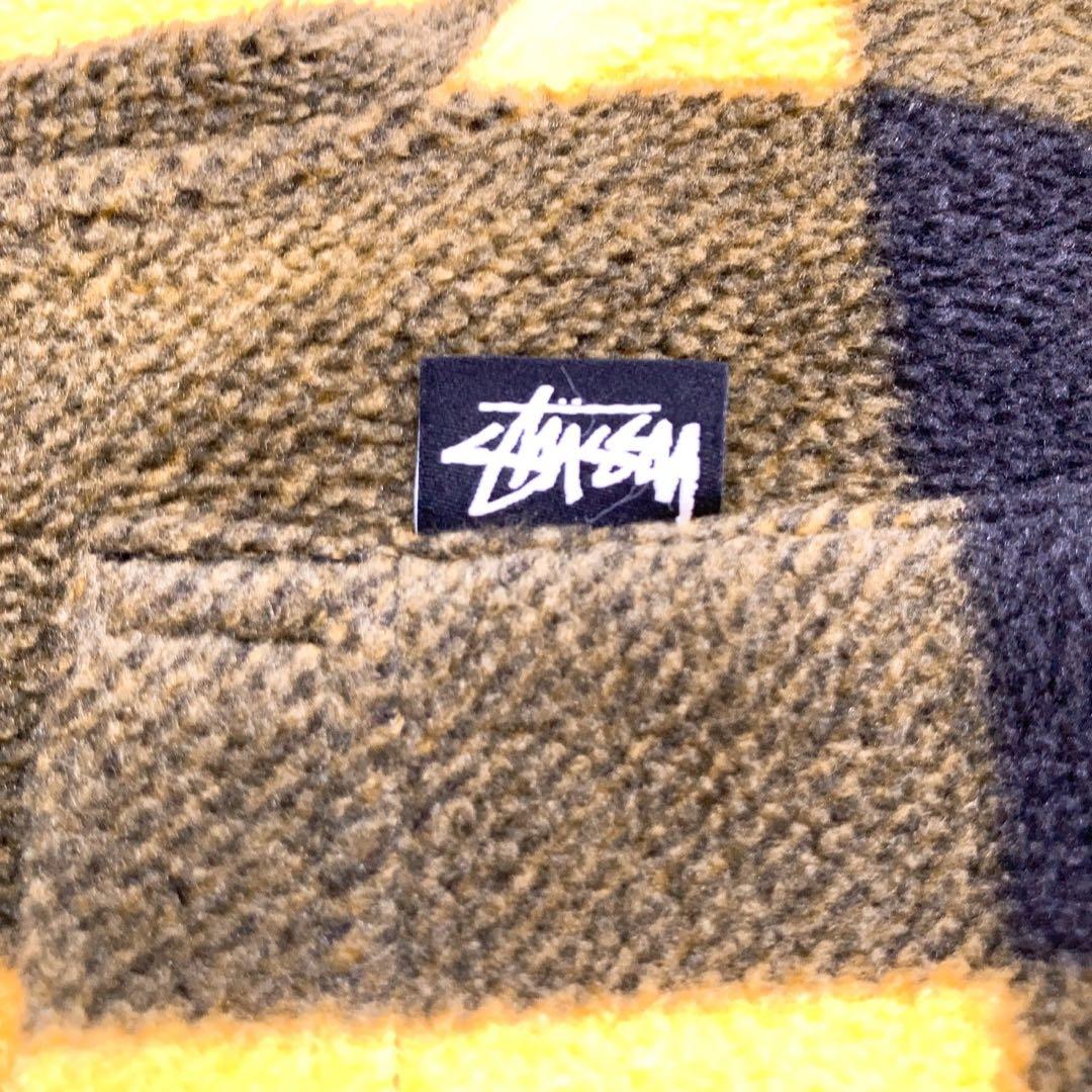STUSSY ステューシー ジャケット チェック M イエロー 0711