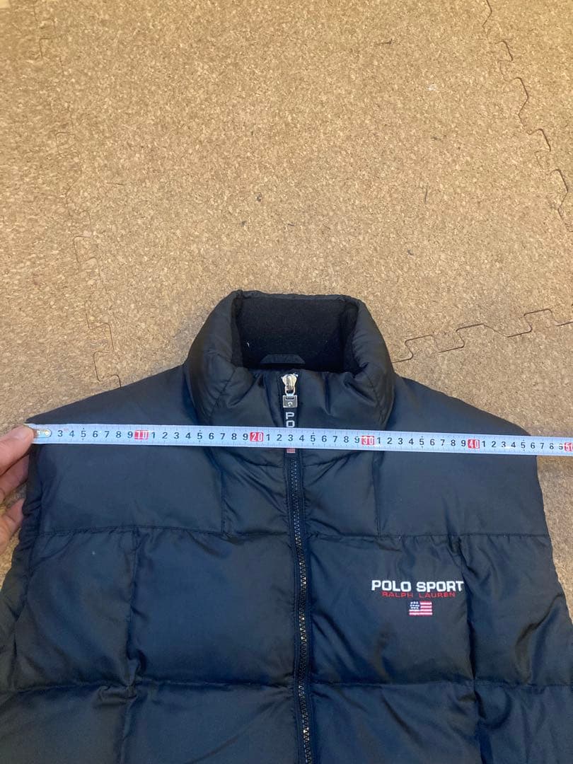 Polo Sport ブラック ダウンベスト L