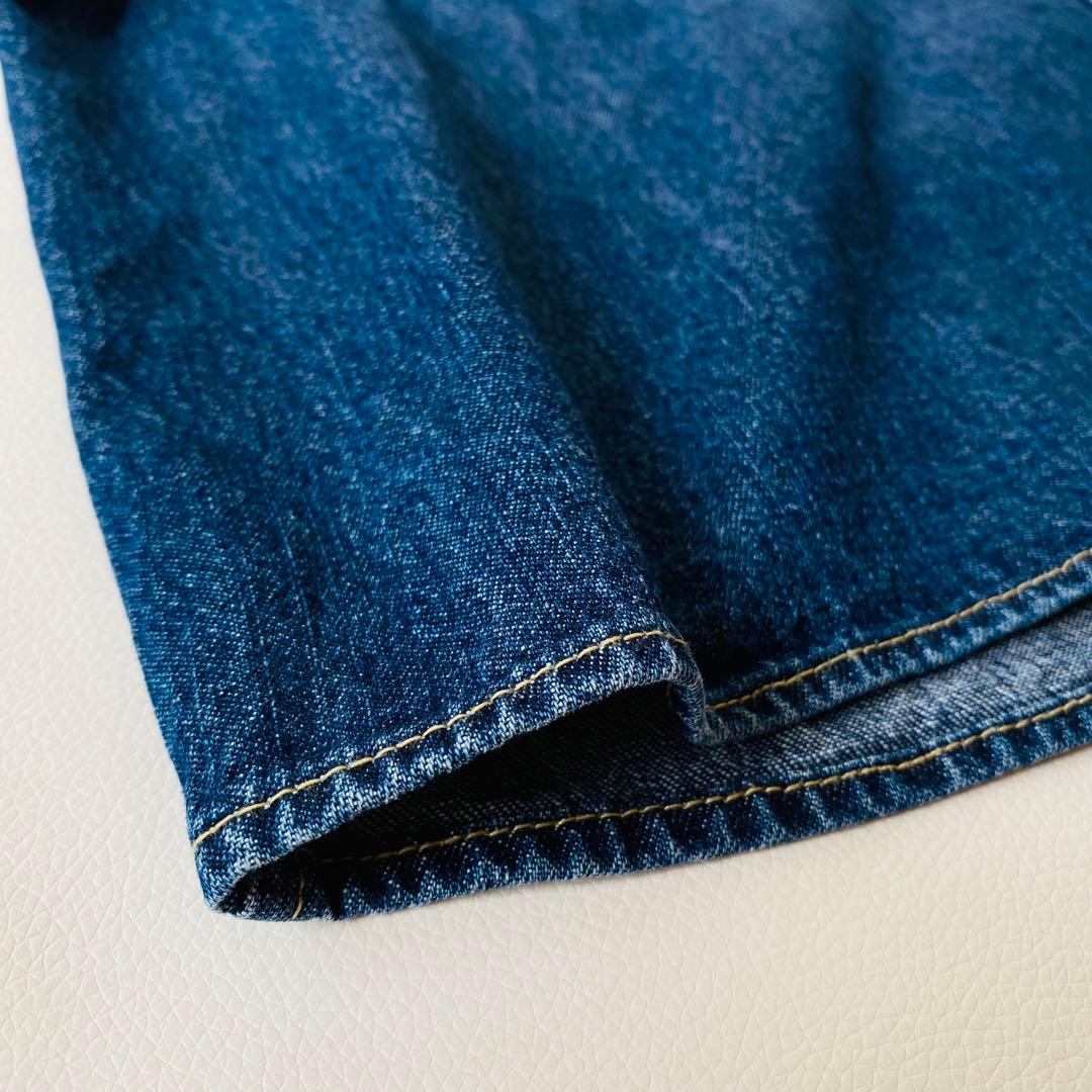 【美品】Spick&Span　ショートデニムシャツ　クロップド丈　2024AW