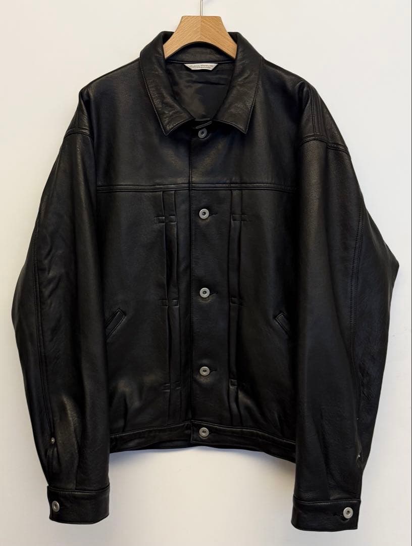 美品 25年モデル ジャーナルスタンダード ラムレザー トラッカージャケット L