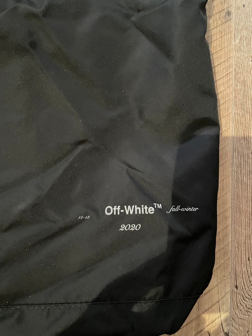 OFF-WHITE ナイロントート 黒 正規品 大容量