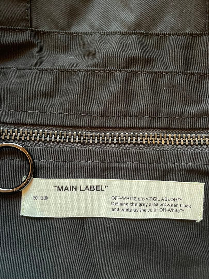 OFF-WHITE ナイロントート 黒 正規品 大容量