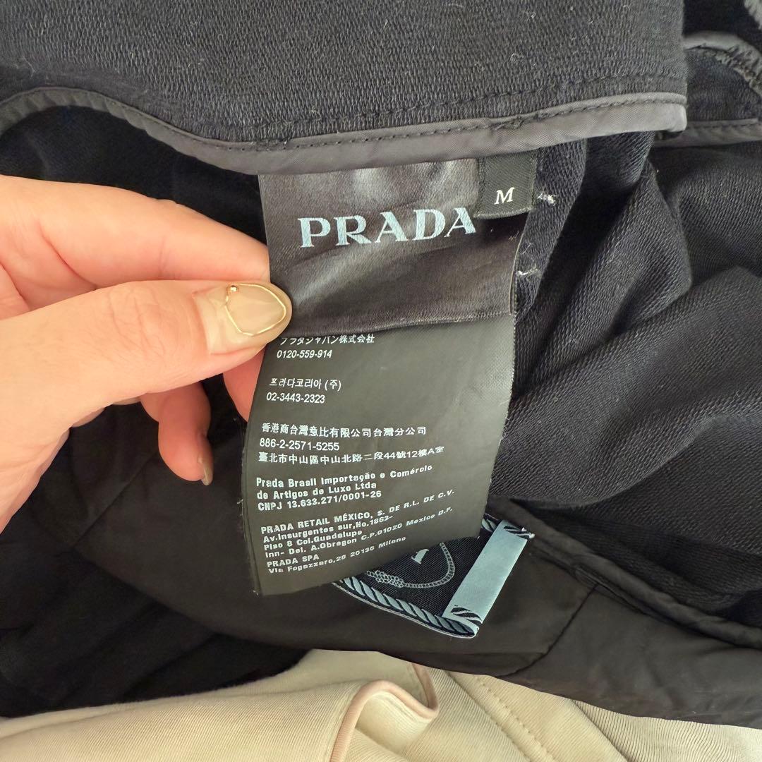PRADA SPORTS プラダ フルジップパーカー/ナイロンコンビ Mサイズ