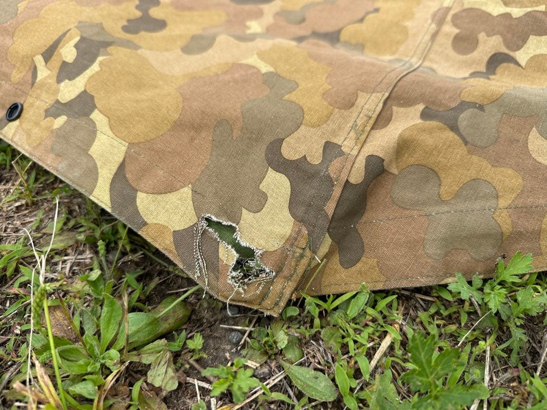 軍幕 リバーシブル USMC アメリカ軍 ミッチェルパターン パップテント 2枚