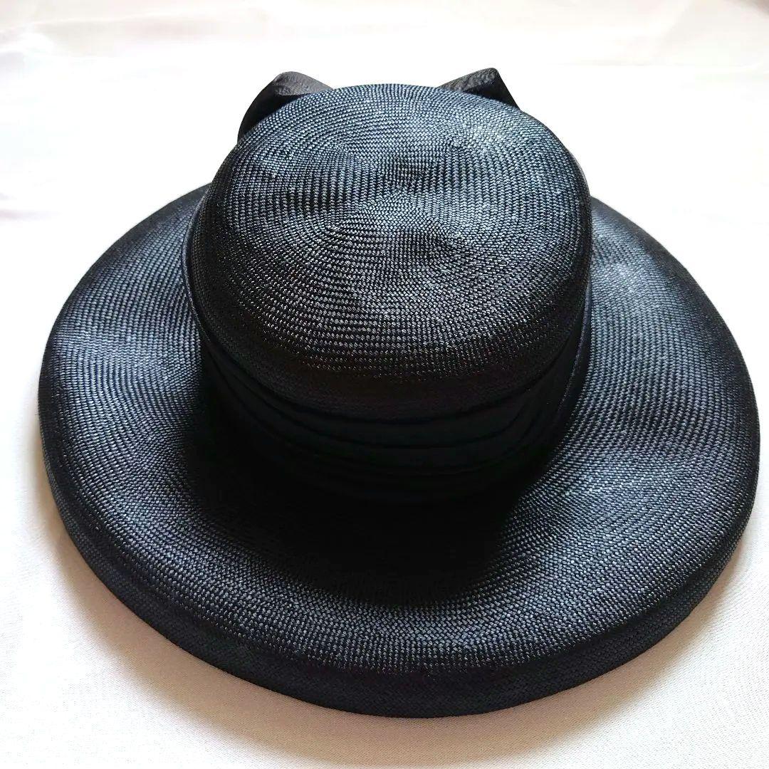 銀座ボーグ GINZA VOGUE 帽子 ハット 黒 リボン