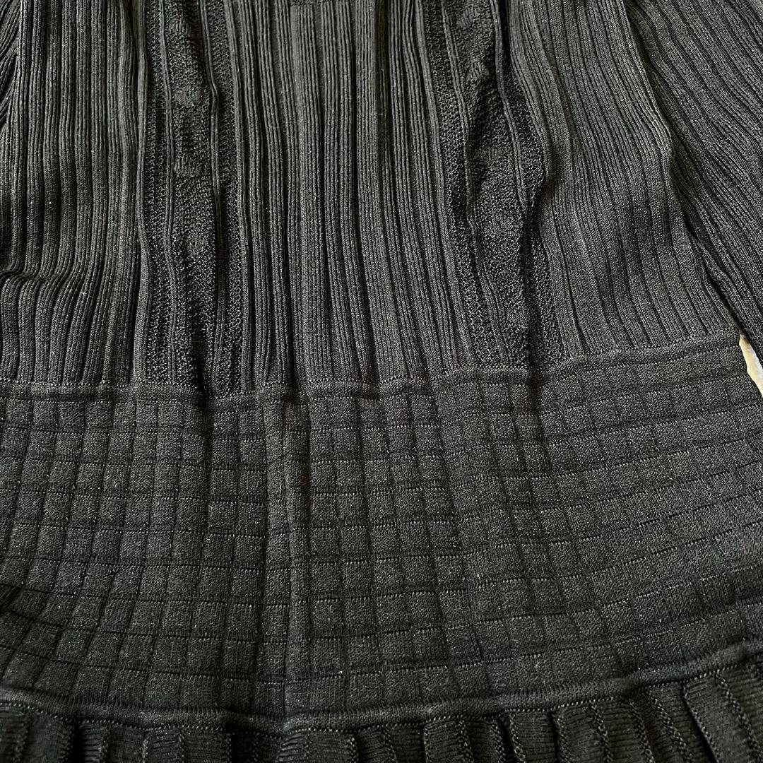 ✨美品✨シャネル CHANEL ココマーク マルチリブ ニットワンピース 40