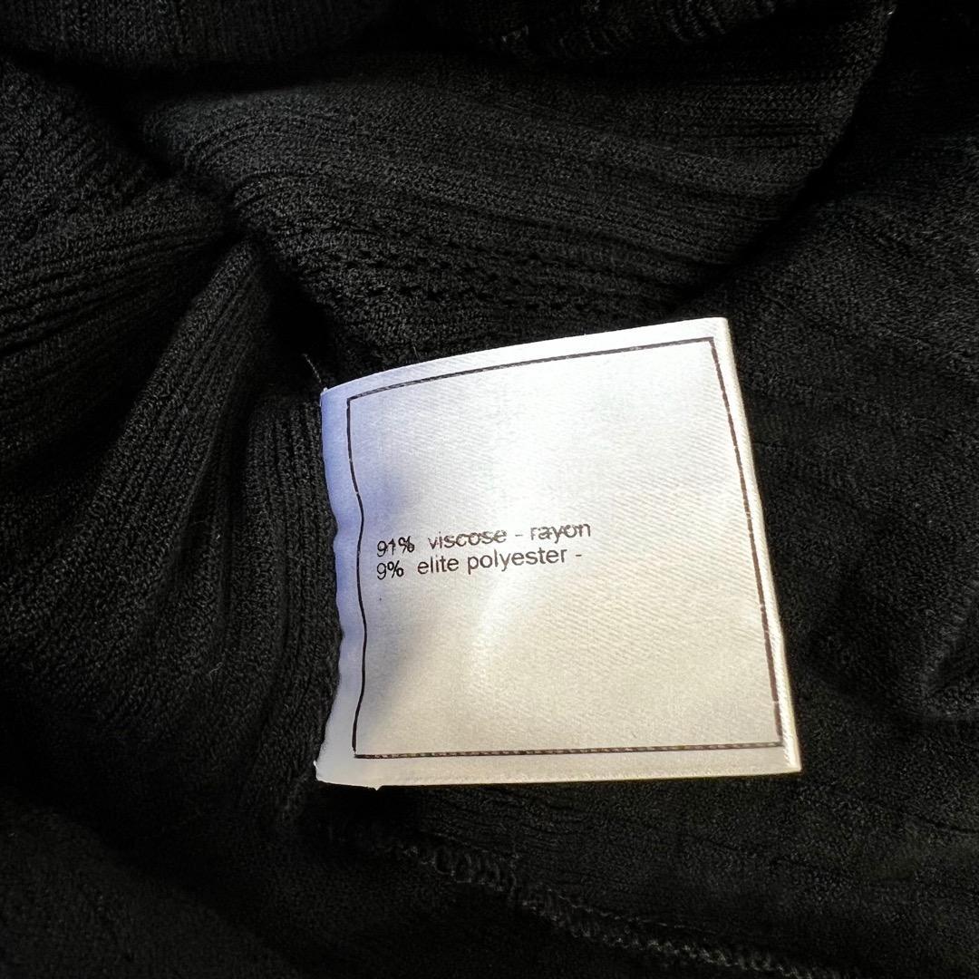 ✨美品✨シャネル CHANEL ココマーク マルチリブ ニットワンピース 40