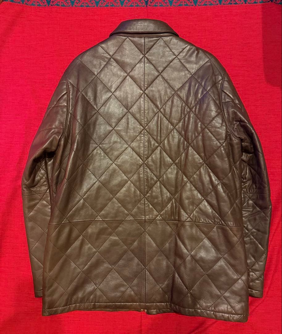 POLO ralph lauren 羊革 ラムレザー　キルティング ジャケット