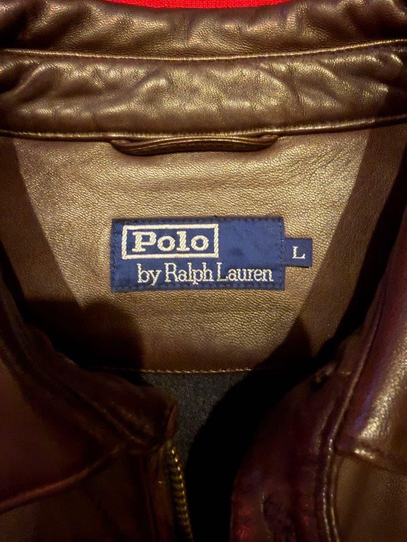 POLO ralph lauren 羊革 ラムレザー　キルティング ジャケット