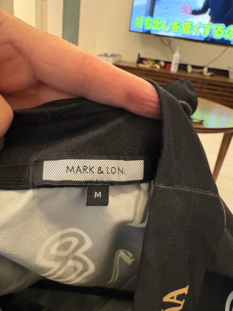 MARK & LONA ブラックレインウェア、モックシャツ、キャップ、3点セット