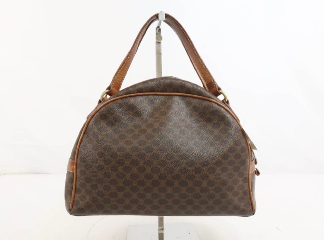 CELINE ハンドバッグ マカダム トリオンフ レザー