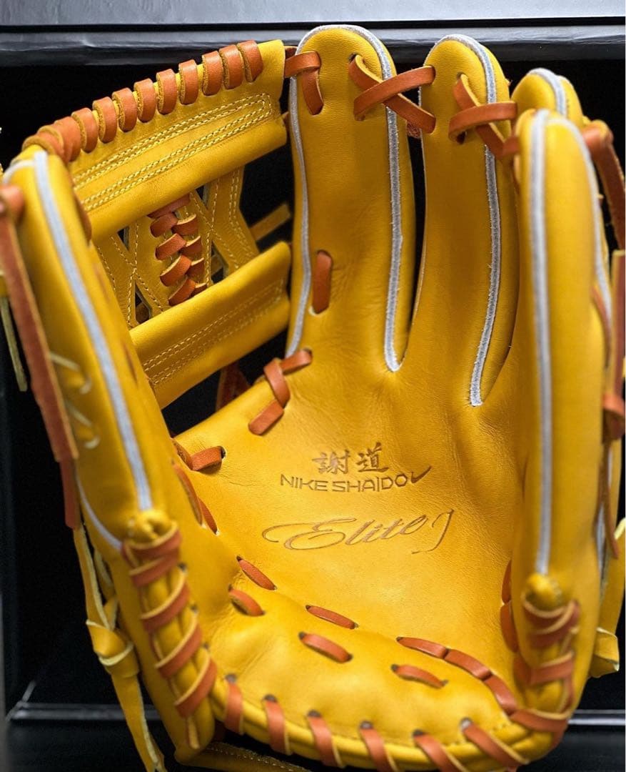 日本製 激レア NIKE 硬式グローブ内野手用 SHADO ELITE 謝道