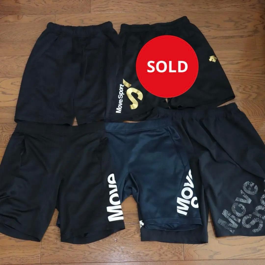 DESCENTE 4枚セット Move Sport ハーフパンツ　黒　紺　＠