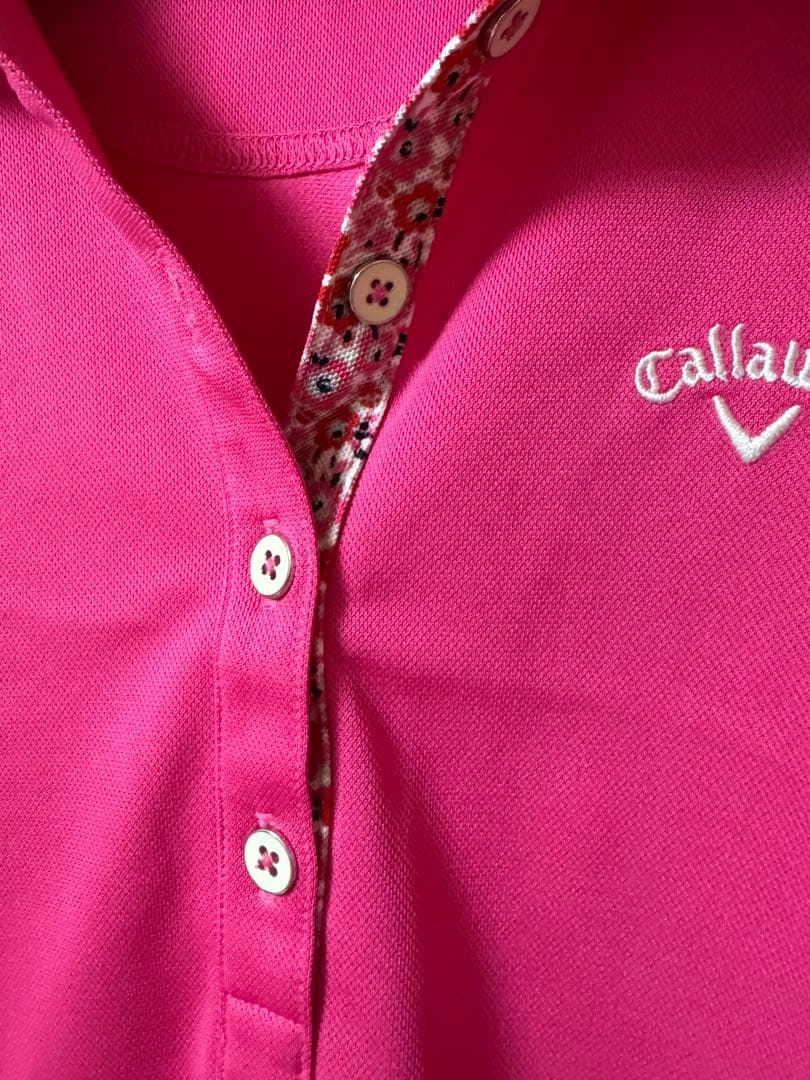 Callaway ピンク ポロシャツ Lサイズ キャロウェイ花柄スカートMサイズ