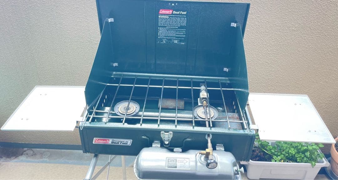 【完品】Coleman Dual Fuel 2バーナーコンロ414 USA