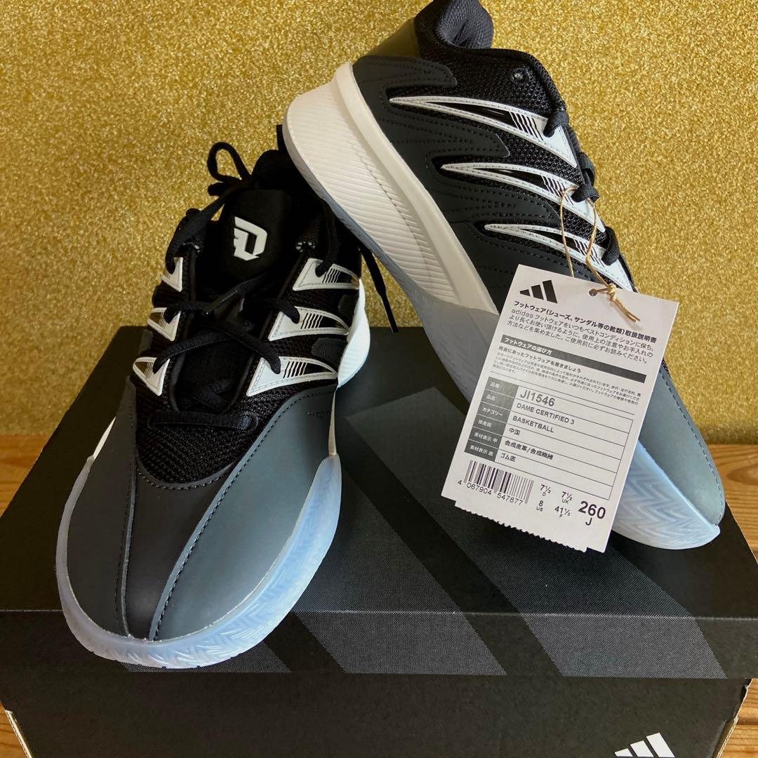 24時間発送/新品adidas Dame CERTIFIED3 バスケシューズ