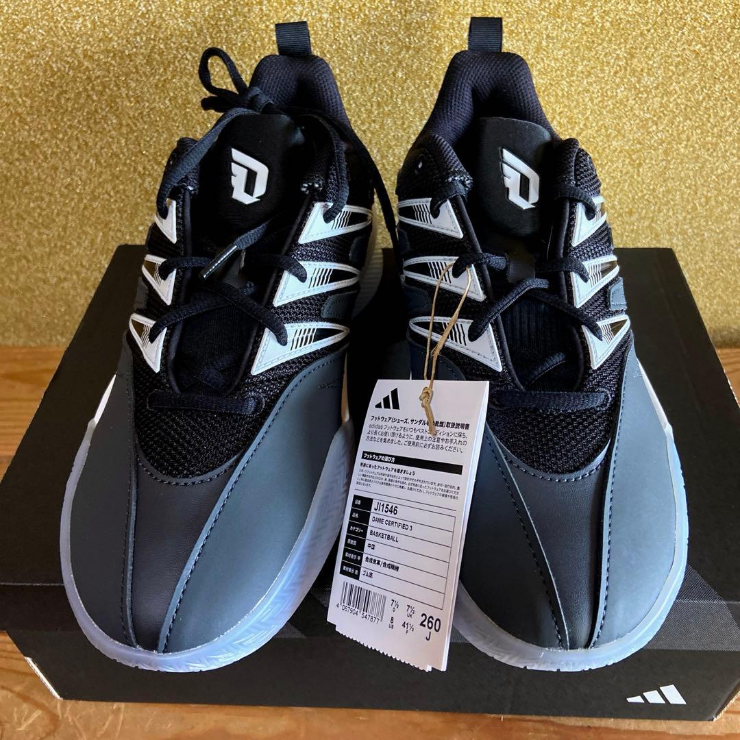 24時間発送/新品adidas Dame CERTIFIED3 バスケシューズ