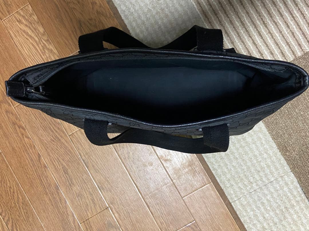 GUCCI（グッチ） GGキャンバス トートバッグ（レザーフロントポケット付）
