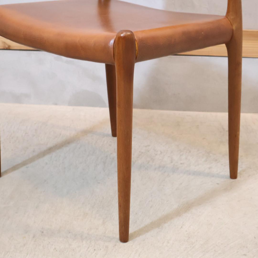 J.L.Moller モラー チーク材 No.80 ダイニングチェア 北欧家具