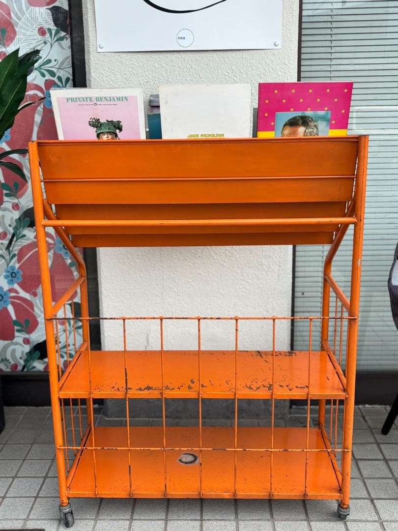 Vintage 80s Industrial Display Rack 引取限定