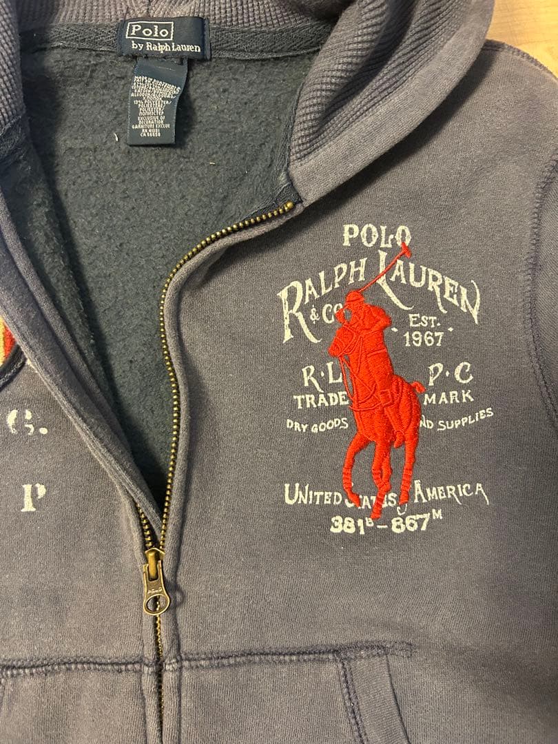 Polo Ralph Lauren ビッグポニー　ジップパーカー ラルフローレン