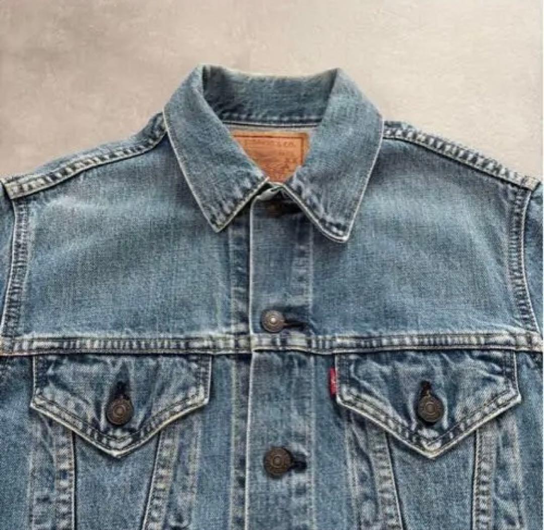 LEVI'S 71557 BIGE Gジャン 日本製 38 デニムジャケット