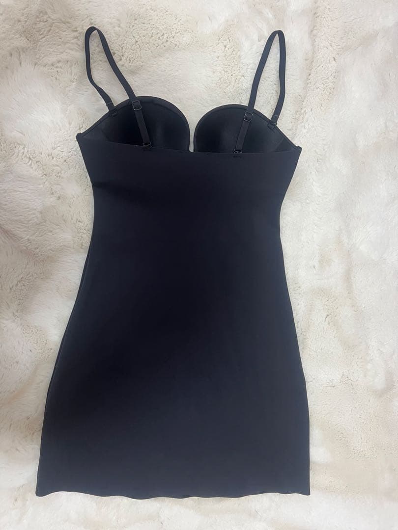 ZARA ポリアミドボディシェイプミニワンピースS