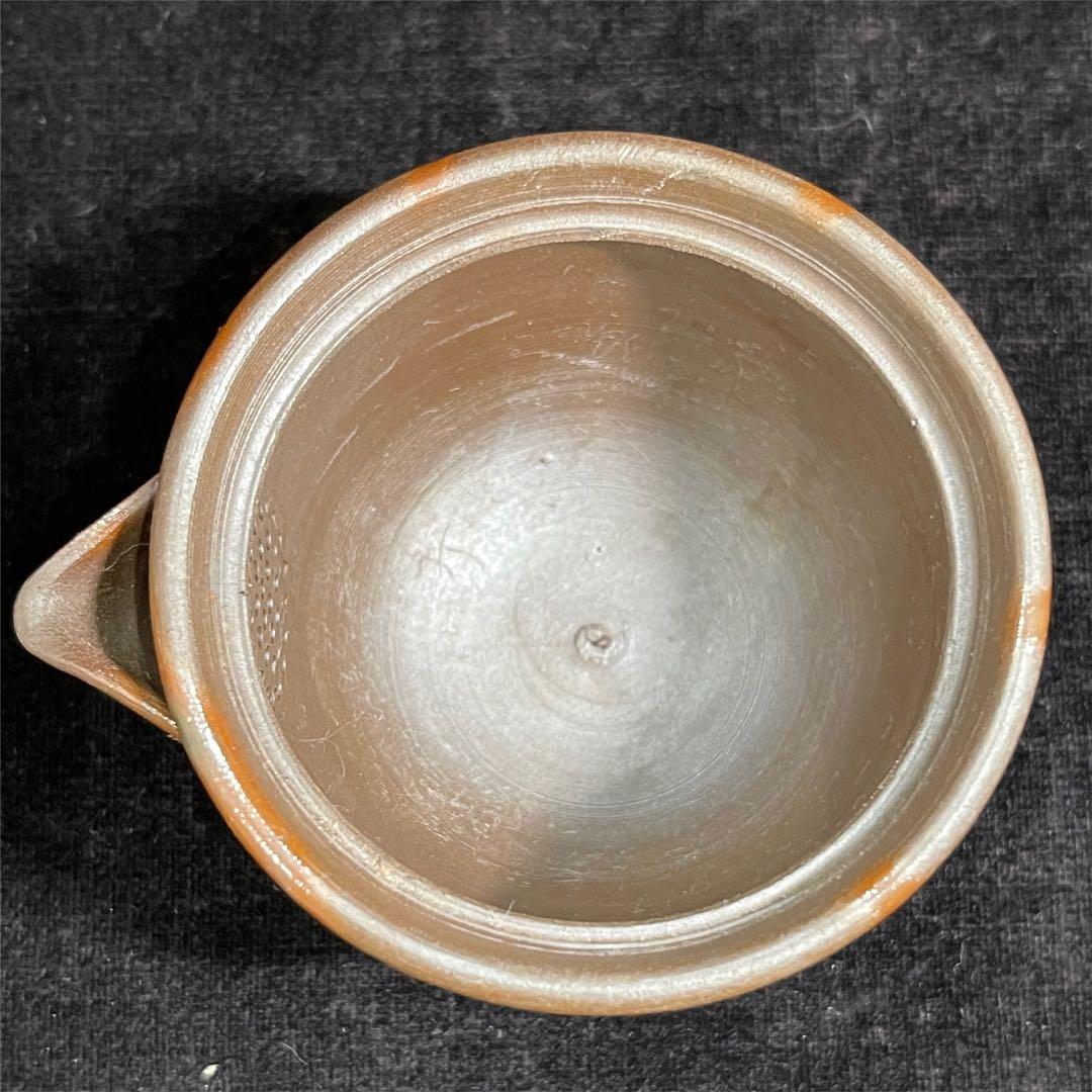 s432　備前焼　宝瓶　竹山作