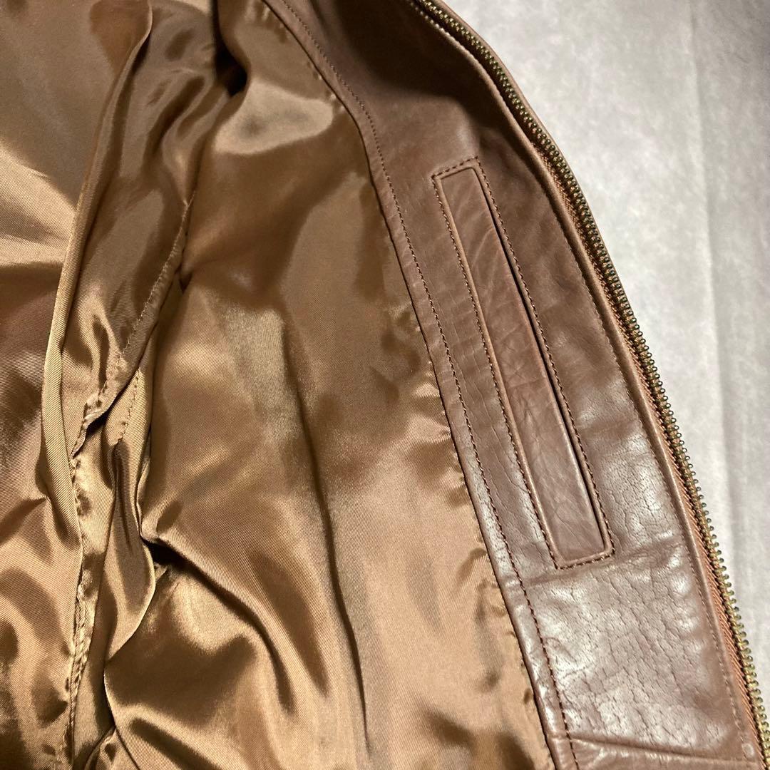 Duffers （M） A-2　フライトジャケット　カウレザー　本革　ブラウン