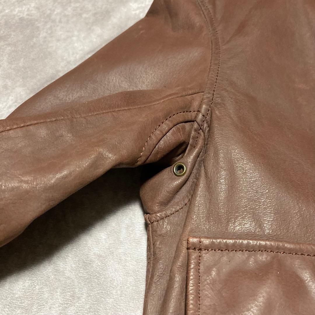 Duffers （M） A-2　フライトジャケット　カウレザー　本革　ブラウン