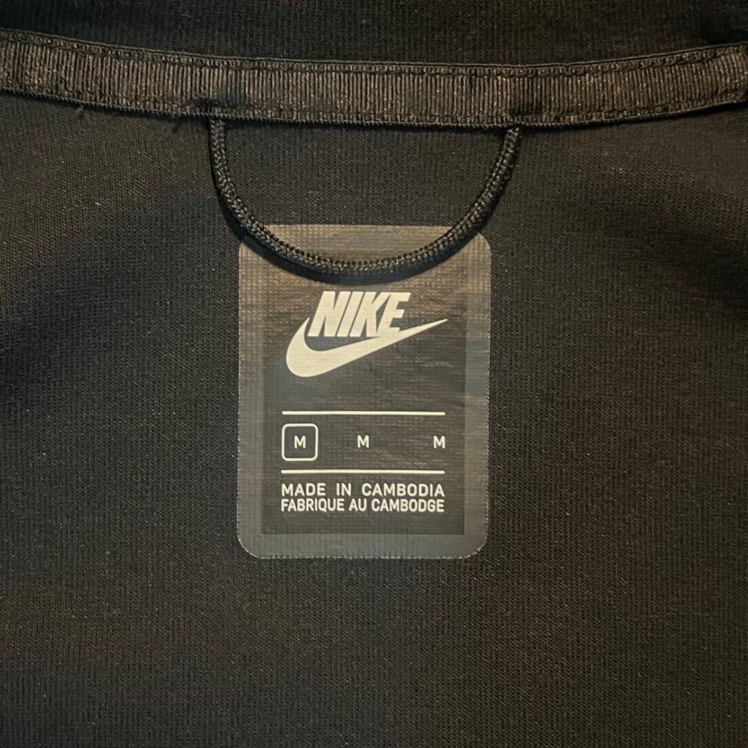 じ*び様 Nike テックフリース ウインドランナー ジップパーカー M ブラッ