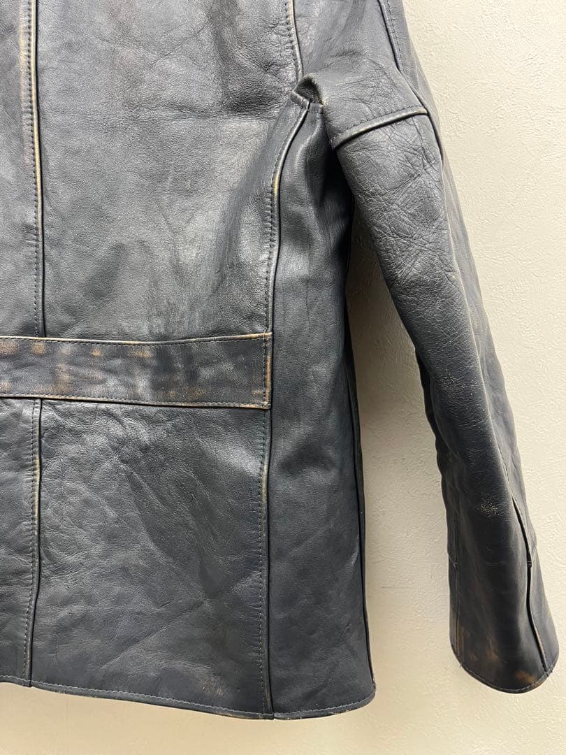 最終‼️ G&F WOLFMAN JACK レザー カーコート 定価29万